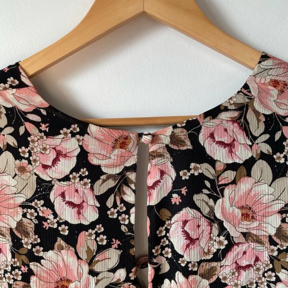 Topshop Tall Peony Blush Pink Tea Dress Sz 4 - Picture 8 of 10